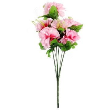 Elegantni buket umjetnih karanfila s gipsofobijom, boja svijetloružičasta, 50 cm
