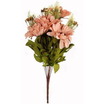 Buket od 11 gerbera s dodacima, smeđa boja