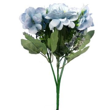 Buket od 7 cvjetova 32cm plave boje