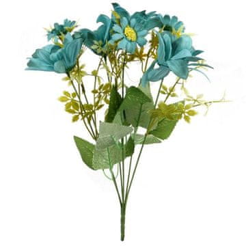 Buket od 7 tratinčica 36 cm, plava boja