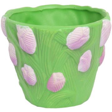 Keramička posuda s tulipanima 10 cm