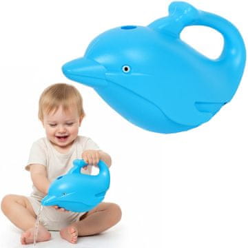 Ukrasna kanta za zalijevanje delfin 1L plava