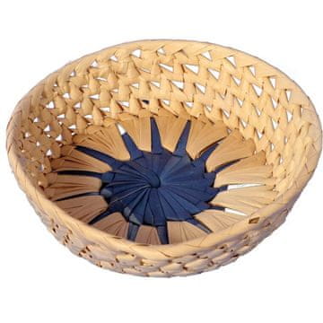 Okrugla košarica za kruh, 20 cm, plava