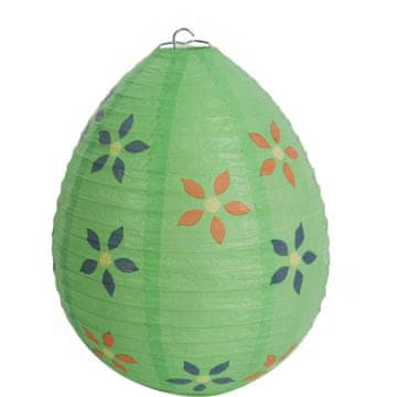 Papirnata lampa u obliku jajeta, sklopiva, 25 cm, zelena