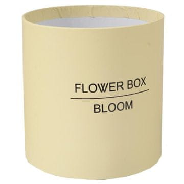 Kutija za cvijeće flower box, poklon i dekoracija, kremasta, srednja