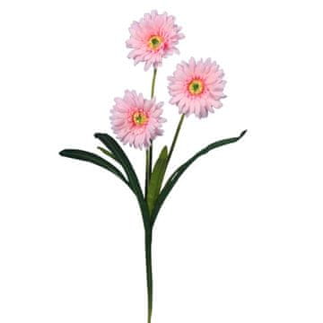 Umjetna grančica gerbera u svijetloružičastoj boji, visina 55 cm