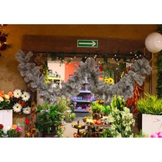 Zeleno-bijela smrekova girlanda GOLIAT GLM-10 HOLO dužine 270 cm, proizvedeno u Poljskoj
