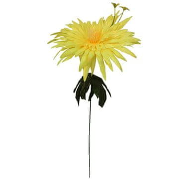 Umjetni cvijet aster žute boje, visina 55 cm