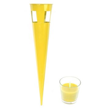 Pochodnia zapachowa protiv kukaca Citronella - žuta, metalna
