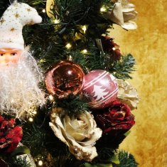 Set od 6 ružičastih ukrasnih plastičnih kuglica promjera 8cm