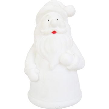 Osvijetljena figurica Djeda Božićnjaka sa šarenim LED svjetlom, 12.5 cm