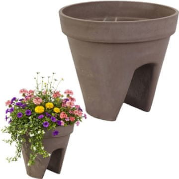Donica na balkon Goliat klasična bež od plastike