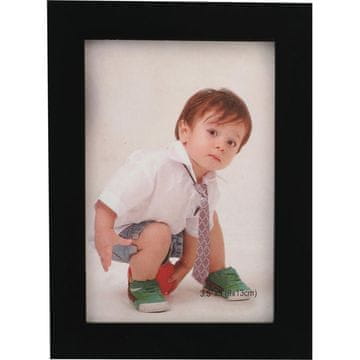 Crna okvir za fotografiju 15.5x12 cm za vješanje