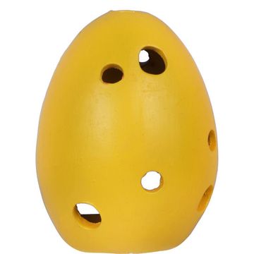 Keramično jaje sa zečićem lampion u žutoj boji 10x7 cm