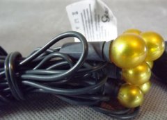 Žute perle lampice za bor 20L na zelenom kablu 1,4 m, 220-240V za unutarnju upotrebu