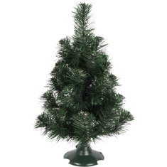 Umjetna božićna jelka zeleno-srebrna 45 cm, poljskog proizvođača GOLIAT, spremna za postavljanje
