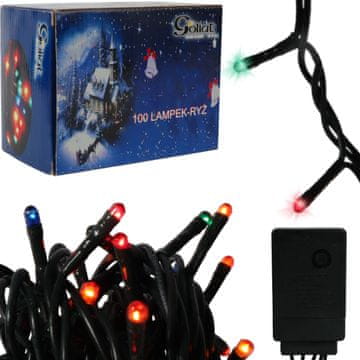 Lampki choinkowe 100 LED tipa riža s programatorom multicolor
