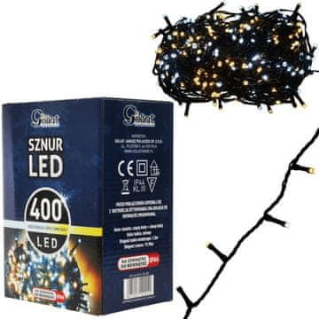 Božićne lampice, svjetlosni niz s 400 LED, miks C.B+Z.B
