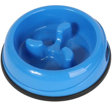 Plastična zdjelica za pse koji sporo jedu, PLAVA