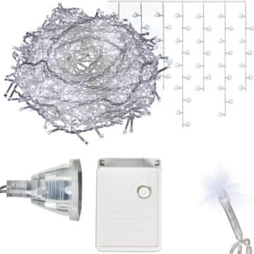 Sople 500 LED zavjesa svjetla za vanjsku upotrebu IP44 hladno bijela flash 15 m