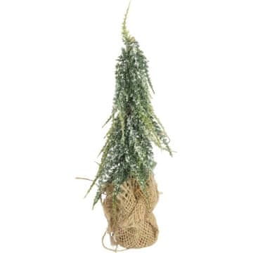 Umjetno božićno drvce sa snijegom u juti 24 CM