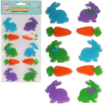 SAMOLJEPLJIVE GEL NALJEPNICE ZA PROZOR HARBES AND CARROTS 9 KOM