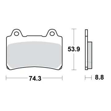 TRW Kočione pločice MCB584SV