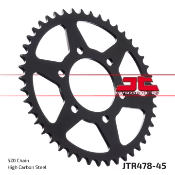 JT R478-45 čelični stražnji lančanik, 45T, veličina 520