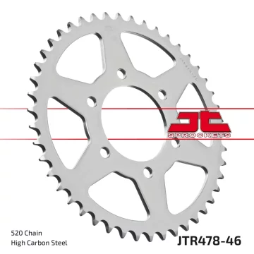 JT R478-46 čelični stražnji lančanik, 46T, veličina 520