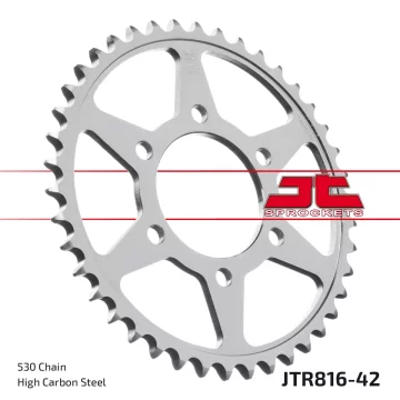 JT R816-42 čelični stražnji lančanik, 42T, veličina 530