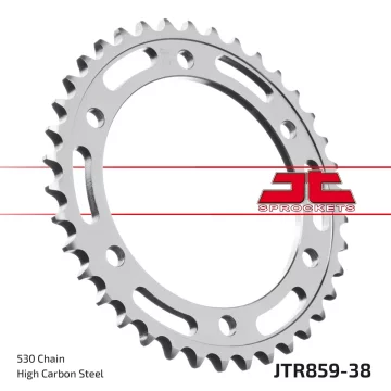 JT R859-38 čelični stražnji lančanik, 38T, veličina 530