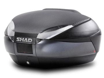 SHAD SH48 tamno sivi gornji kofer za motocikl (uključuje: navlaku + naslon)