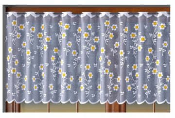 ZAZDROSKA ZAZDROSKA kuhinjska zavjesa DAISY cvijeće 200x50 + rub