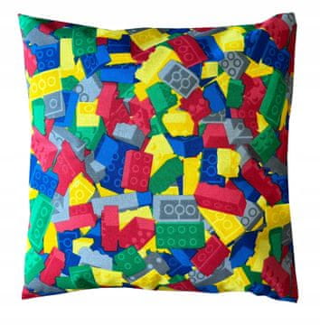 Jastuk s pamučnom navlakom poput LEGO BLOCKS 40x40
