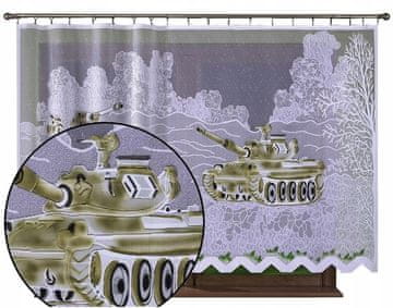 Dječja zavjesa TANKS Vojna kamuflaža za dječakovu sobu 300x150