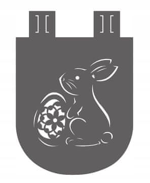 Zavjesa za kuhinju, zavjesa, uskršnji zeko 30x21, ažurni ukras