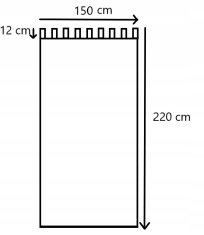 Vrtna zavjesa TERASA vodootporna BIJELA boho SJENICA 15x22 tregeri BAND