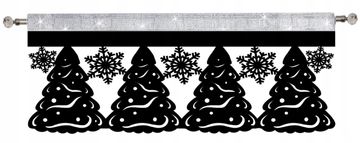 Envy BOŽIĆNA DRVCA PAHULJICE pelmet zavjesa BOŽIĆNI GLAMOUR 90x38