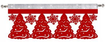 Envy BOŽIĆNA DRVCA PAHULJICE pelmet zavjesa BOŽIĆNI GLAMOUR 90x38