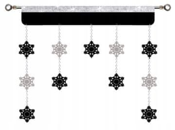 Božićna zavjesa SNOWFLAKES paravan s ažurima GLAMOUR Christmas 150 cm