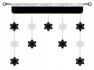 Božićna zavjesa SNOWFLAKES paravan s ažurima GLAMOUR Christmas 150 cm