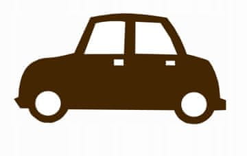 Dječji ukrasni privjesak CAR smeđi