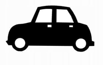 Dječji ukrasni privjesak AUTO crni