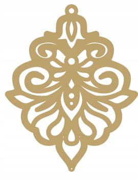 Privjesak ažur ukras Z2a donji dio bež boje