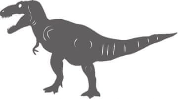 Privjesak ažur ukras Dinosaur tamno siva