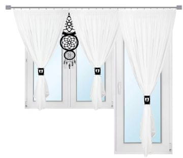 Moderna zavjesa PROZOR BALKON za dnevni boravak HVATAČ SNOVA ažur 300x150 200x250