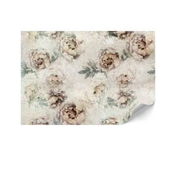 Standardna netkana tapeta - 100 x 70 cm - vintage stil - cvijeće Premium netkana tapeta - 450 x 315 cm - vintage stil - cvijeće