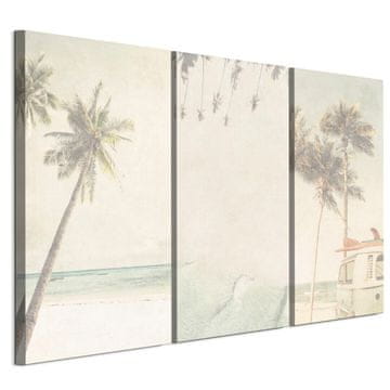 Slika na talijanskom platnu 90 x 60 cm triptih - boho stil - priroda Slika na talijanskom platnu 120 x 80 cm triptih - boho stil - priroda