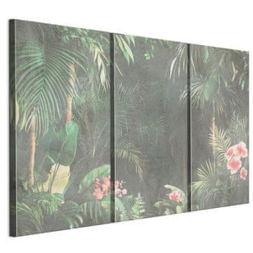 Slika na talijanskom platnu 90 x 60 cm triptih - stil džungle - priroda Slika na talijanskom platnu 120 x 80 cm triptih - stil džungle - priroda