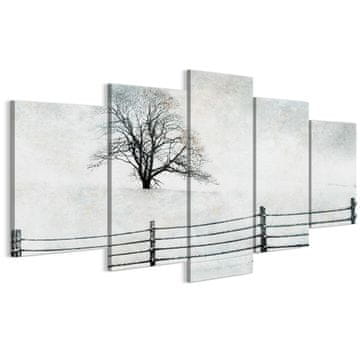 Slika na talijanskom platnu 100 x 50 cm pentaptih - minimalistički stil - priroda Slika na talijanskom platnu 200 x 100 cm pentaptih - minimalistički stil - priroda